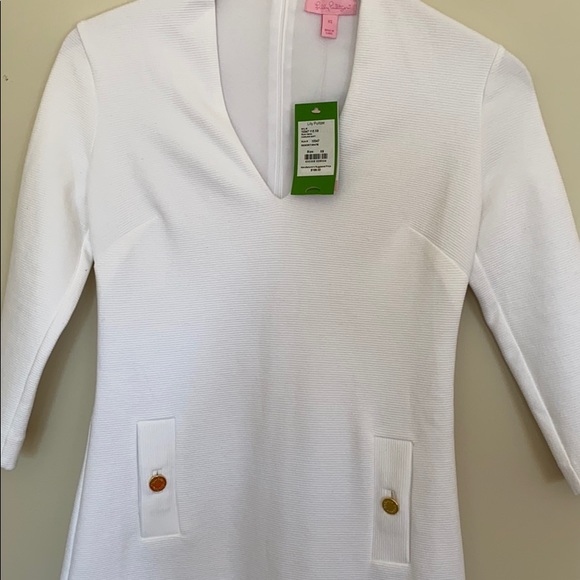 Lilly Pulitzer Charlena Deep V-Neck Shift Dress XS - Picture 5 of 16